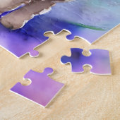 Frühlingsfrühling Osterlamma Floral Wasserfarbe Puzzle (Seite)