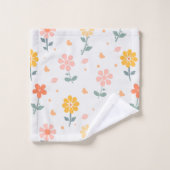 Frühlingsgänseblümchen badhandtuch set (Waschlappen)