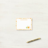 Frühlingsgänseblümchen Blumensträuße Personalisier Post-it Klebezettel (Auf Schreibtisch)