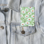 Frühlingsgänseblümchen-Muster Button (Insitu)