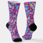 Frühlingsgänseblümchen Socken (Gewinkelt)