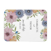 Frühlingsgarten-Aquarell Magnet (Horizontal)