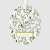 Frühlingsgarten blüht und Hummeln Ornament (Vorderseite)