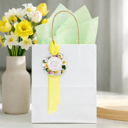 Frühlingsgarten Farbige Blumen-Brautjungfernparty Geschenkanhänger