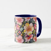Frühlingsgarten - Florales Muster 1 - Kaffeetasse (VorderseiteRechts)
