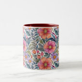 Frühlingsgarten - Florales Muster 2 - Kaffeetasse (Mittel)