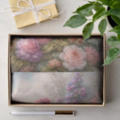 Frühlingsgarten Gänseblümchen Rose Dekoupage Seidenpapier (Geschenk)