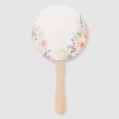 Frühlingsgarten-Hochzeitshandfächer Fächer (Rückseite)