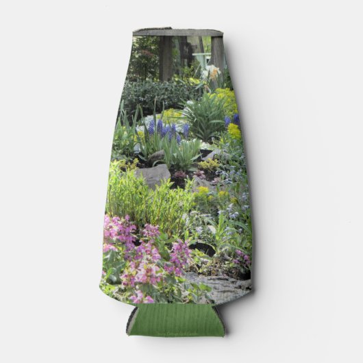 Frühlingsgarten Hütte Rock Garden Flaschenkühler (Vorderseite)