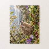 Frühlingsgarten-Igel-Design Puzzle (Vertikal)