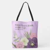 Frühlingsgarten in Bloom Tasche (Rückseite)