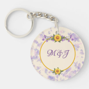 Frühlingsgarten-Kollektion Cream Schlüsselanhänger