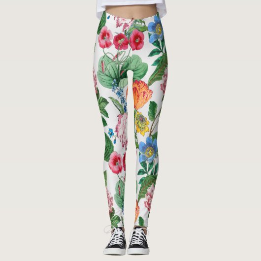 Frühlingsgarten Leggings (Vorderseite)