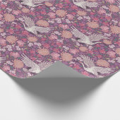 Frühlingsgarten Muttertag Asiatischer Kran Chinesi Geschenkpapier (Ecke)