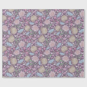 Frühlingsgarten Muttertag Chrysanthemum Mum Japan Geschenkpapier (Flach)