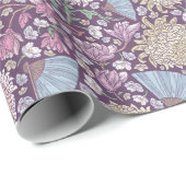 Frühlingsgarten Muttertag Chrysanthemum Mum Japan Geschenkpapier (Rolleneckpunkt)