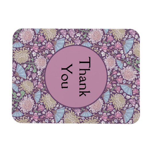 Frühlingsgarten Muttertag Chrysanthemum Mum Japan Magnet (Horizontal)