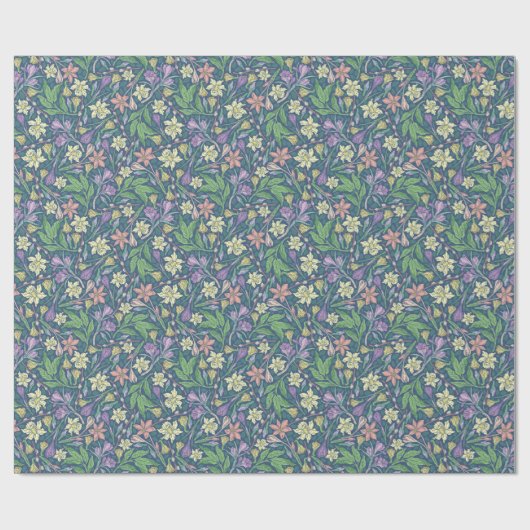 Frühlingsgarten Muttertag Kleidung Crocuses Geschenkpapier (Flach)