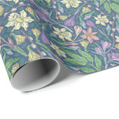 Frühlingsgarten Muttertag Kleidung Crocuses Geschenkpapier (Rolleneckpunkt)