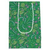 Frühlingsgarten Muttertag Lilly of the Valley Mittlere Geschenktüte (Rückseite)