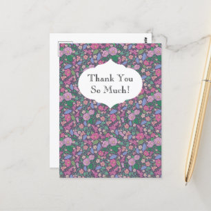 Frühlingsgarten Muttertags Mohn Japanische Fächer Postkarte