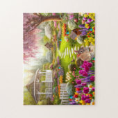 Frühlingsgarten / Ostergärten Puzzle (Vertikal)