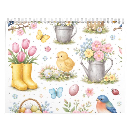 Frühlingsgarten-Ostern Kalender (Titelbild)