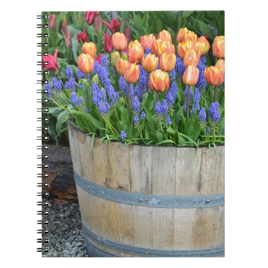 Frühlingsgarten Tulpen Druckheft Notizblock (Vorderseite)