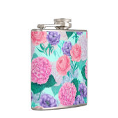 Frühlingsgarten Wasserfarbe 2 Flachmann (Rechts)