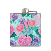 Frühlingsgarten Wasserfarbe 2 Flachmann (Rückseite)