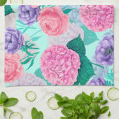 Frühlingsgarten Wasserfarbe 2 Geschirrtuch (Gefaltet)