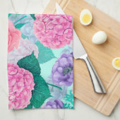 Frühlingsgarten Wasserfarbe 2 Geschirrtuch (Viertel Falte)