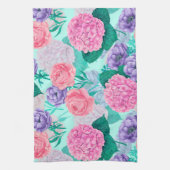 Frühlingsgarten Wasserfarbe 2 Geschirrtuch (Vertikal)