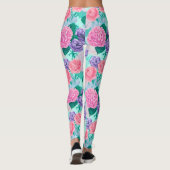 Frühlingsgarten Wasserfarbe 2 Leggings (Rückseite)