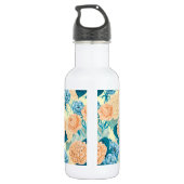 Frühlingsgarten Wasserfarbe Edelstahlflasche (Rückseite)