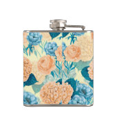 Frühlingsgarten Wasserfarbe Flachmann (Rückseite)