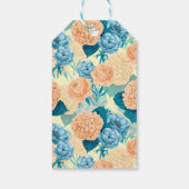 Frühlingsgarten Wasserfarbe Geschenkanhänger (Rückseite)