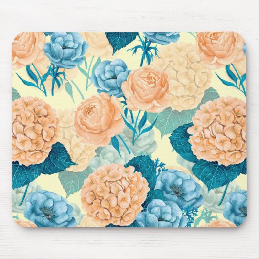 Frühlingsgarten Wasserfarbe Mousepad (Vorne)