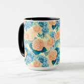 Frühlingsgarten Wasserfarbe Tasse (Vorderseite Links)