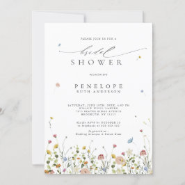 Frühlingsgarten Wildblume Blumengarten Brautparty Einladung