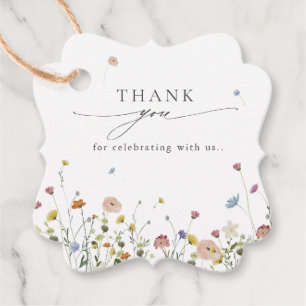 Frühlingsgarten Wildblume Blumengarten Minimalisti Geschenkanhänger