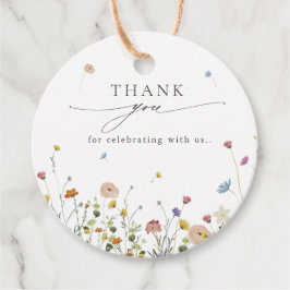 Frühlingsgarten Wildblume Blumengarten Minimalisti Geschenkanhänger