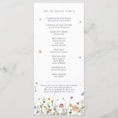 Frühlingsgarten Wildblume Blumengarten Minimalisti Programm (Rückseite)