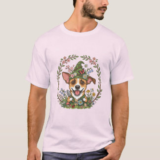 Frühlingsgarten-Zwerg-Hund T-Shirt