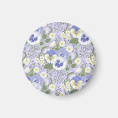 Frühlingsgartenblumen auf Lavendel Magnet (Vorne)