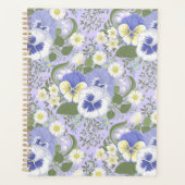 Frühlingsgartenblumen auf Lavendel Planer (Vorderseite)