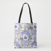 Frühlingsgartenblumen auf Lavendel Tasche (Vorderseite)
