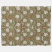 Frühlingsgartenblumen auf Salbei Fleecedecke (Vorderseite (Horizontal))