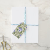Frühlingsgartenblumen auf Salbei Geschenkanhänger (Mit Garn)