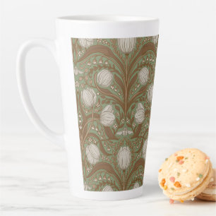 Frühlingsgartenblumen auf Salbei Milchtasse